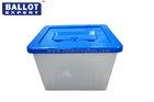 PP Hard Plastic Material Large Ballot Box With Lid , Clothing Collection Box