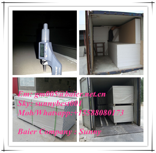 Standard Gypsum Board with Good Quality and reasonable price