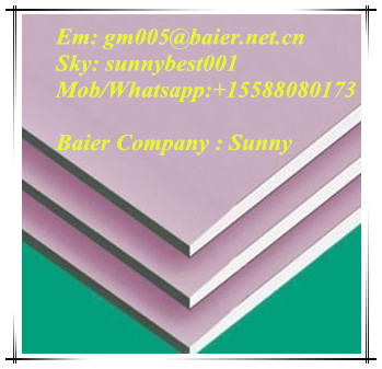 Low Price High Quality Gypsum Board 12mm Fireproof Plasterboard