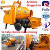 JBT40-P1 customer& acute;s favourite 15m3/h 2wheels mixing & transferring drum concrete mixer machine