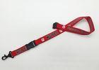 Nice Red silk screen  Lanyards with plastic detachable  buckle