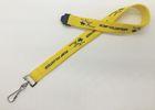 Promotions 20MM Yelllow color silk screen printing Lanyards witth Fast Shipping