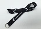 popular  Personalized  logo silk screen neck lanyard with split ring