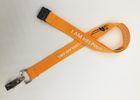 2.0 CM Silk-screen printed Polyester lanyards with any color and any Custom Logo printing