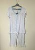 Cotton Polyester Blended Knit Pajamas Sets Summer Ladies Sleepwear For  Women