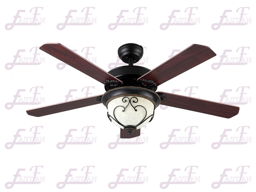 East Fan 52 inch Five Blade Indoor modern ceiling fan with light