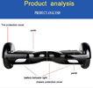 10kmh Speed E Balance Scooter For Warehouse Or Supermarket White Color 8& acute;& acute; wheel front lights