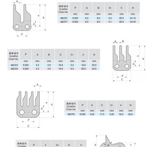 With Attachment Conveyor Chains