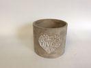 Lovely Small Simple Round Outdoor Garden Planter In Cement Material