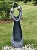 Stone Color Statue Water Fountains , Decorative Garden Fountains For House
