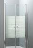 Stripe Color small Corner Shower Enclosures Tempered  glass Material Magnet lock strip