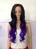 Black Long Curly Synthetic Wigs For White Women 200 gram - 30 gram