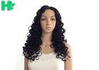 Women Curly Long Synthetic Wigs 8inch - 30inch Dark Brown Customized