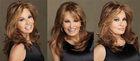 Ladies Brown Synthetic Hair Wigs Heat Resistant Fiber No Sheeding