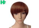 Heat Safe Short Synthetic Wigs , Medium Length Bob Wigs Tangle Free