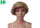 Dark Blonde Short Synthetic Wigs Full Lace With Short Ponytail Wigs