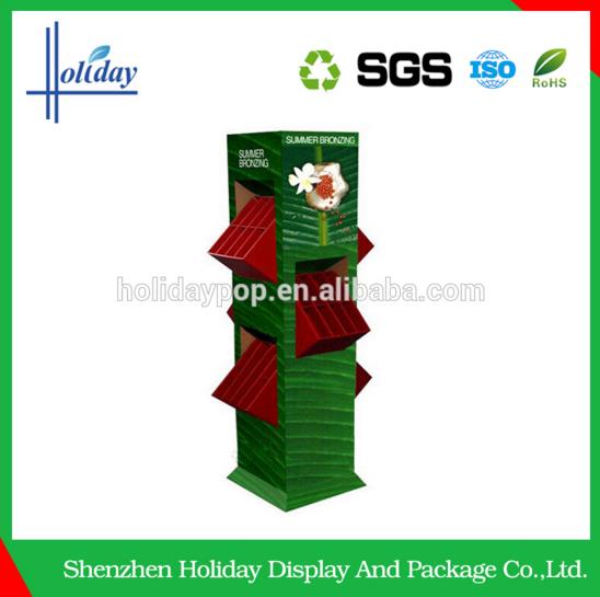 Durable chocolate bar floor display stand