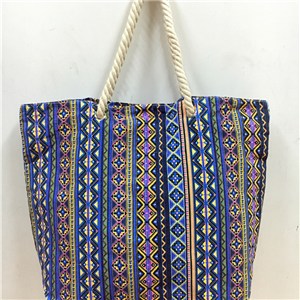 COTTON ROPE HANDLE CANVAS BEACH BAG, SHOPPING BAG, SHOPPING BAG, TOTE BAG JH15001