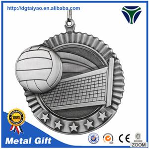 3D Volleyball Metal Medal