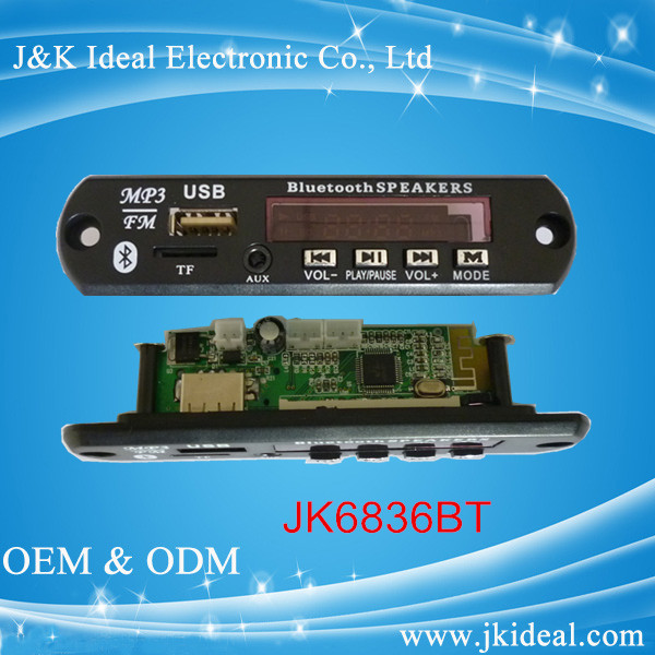 USB TF Card fm bluetooth mp3 decoder board for amplifier 