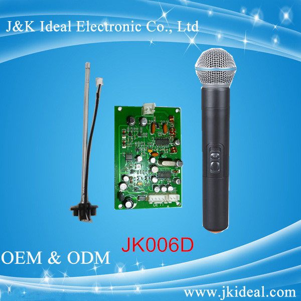 VHF wireless microphone module with handleld microphone for amplifier  