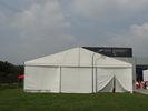 20m White Commercial Canopy Tent With Air Conditioner , Clear Span Marquee