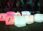 Wireless Remote Control Glow Chair , Waterproof LED round bar stool