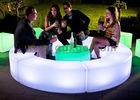 LED curved benches , 120 X 40 X H40 cm LED outdoor Glowing Furniture