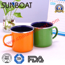 customized logo printed porcelain enamel mug