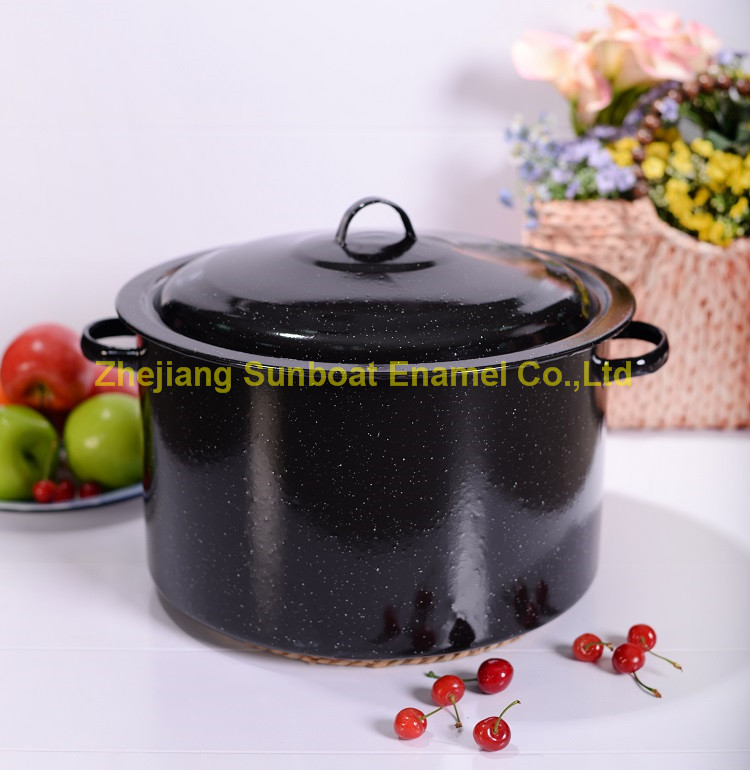 11QT cast iron enamel stock pot