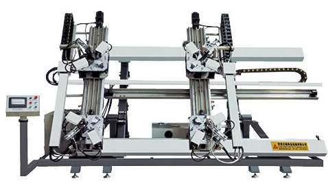 Four head corner combining machine CNC for aluminum window-door