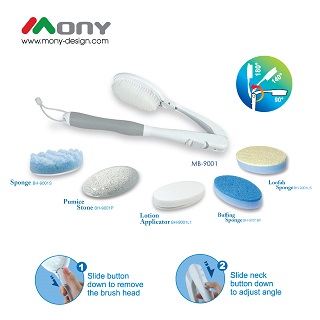 Adjustable and Interchangeable Bath Brush (Gift Set)