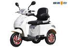 Electric 3 Wheel Handicap Scooters , White Mobility Electric Scooters For Adults
