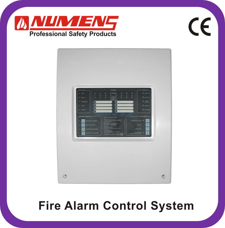 EN54 & UL Approved 2/4/8/16 Zone Conventional System Fire Alarm Control Panel