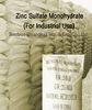 Industrial Grade Zinc Sulfate Monohydrate 98% Liquid Trace Minerals CAS 7446-19-7 SBC-ZINSM98N