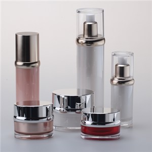 custom cosmetic packaging  acrylic bottles and jars