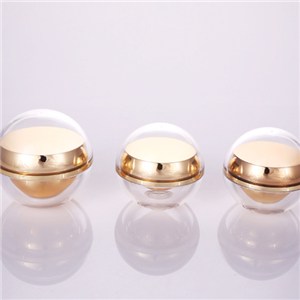 skin care packaging  ball shaped acrylic jar