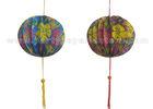 Hanging paper lanterns for weddings With Tassel and Amusing Patterned Printing
