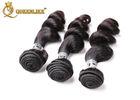 Tangle Free Bleach Blonde Mongolian Hair Extensions , Loose Wave Grade 6A Virgin Hair