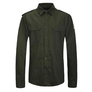 Professional 100% Cotton Military LS Shirts For Men