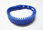 Remote Distance Soft UHF Printed Silicone Wristbands , Custom Wristbands For Events