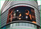 Multi Color Arc LED Advertising Displays With Waterproof Cabinet For Shopping Mall Building