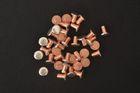 Flat Head Metal Contacts Copper Solid Rivets Tri - Metal For Microswitchs