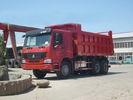 Red Dump Tipper Truck With Payload Ventral Lifting 3 Seats And Sleeper