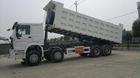 White Heavy Duty Commercial Trucks , Large Dump Truck 30 Ton 8x4