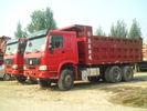 Heavy Duty Dump Truck , Sand Tipper Truck Middle Lifting Type 6x4 Dump Truck