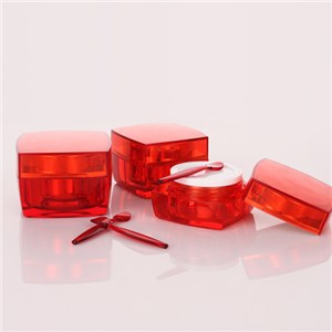 Square Acrylic Cosmetic Jar