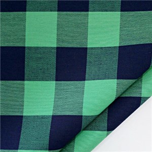 Both Side With Same Green Check Effect Fabric For Summer