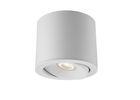 Pure Aluminum Recessed Surface Mount Cylinder Light for Theater / Gallery / Hotel COB 7W White Color