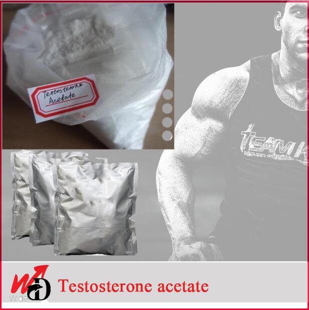 Muscle Body Building Steroid Powder Chemical Hormone Testosterone Acetate 